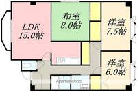 シャトー野ばら201の間取り