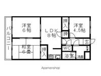 愛知県愛西市稲葉町米野の賃貸マンションの間取り