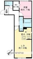 FORTUNATA101号室の間取り