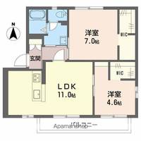 フレグランス花みずきB201の間取り