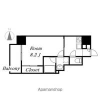 愛知県名古屋市東区泉2丁目の賃貸マンション701の間取り