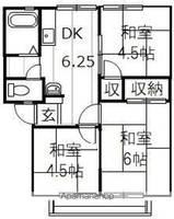 コーポ大高 Aの間取り