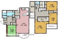 大阪府豊中市緑丘1丁目(一戸建)の賃貸物件の間取り