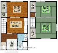 岐阜県高山市片野町2丁目(一戸建)の賃貸物件の間取り