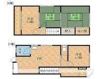 大阪府貝塚市津田南町(一戸建)の賃貸物件戸建ての間取り