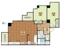 神奈川県川崎市宮前区犬蔵1丁目の賃貸マンションの間取り