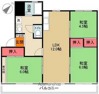 フナヤマヒルズマンション花ノ井102の間取り