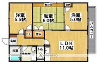 正楽北田ハイツB棟201の間取り