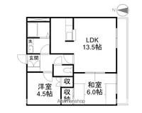 エスコート今堅田A102の間取り