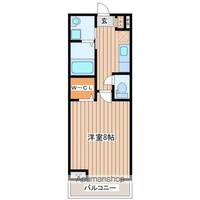 宮城県仙台市青葉区花京院2丁目の賃貸アパートの間取り