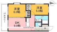 ハイツ六泉Ⅲの間取り