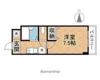 滋賀県大津市大将軍2丁目の賃貸マンションの間取り