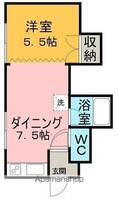 北海道網走市駒場南7丁目の賃貸アパートの間取り