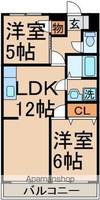 東京都青梅市長淵4丁目の賃貸マンションの間取り