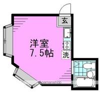 東京都杉並区高円寺南1丁目の賃貸アパートの間取り