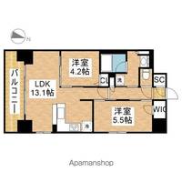 愛知県名古屋市中区丸の内2丁目の賃貸マンションの間取り