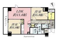神奈川県横浜市鶴見区鶴見中央4丁目の賃貸マンション721の間取り
