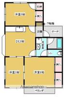 コーポラス表B棟の間取り