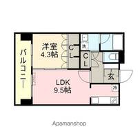 RJRプレシア博多駅前の間取り