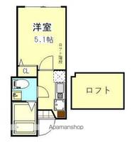 神奈川県横浜市中区矢口台の賃貸アパートの間取り