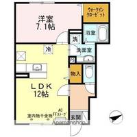 ディアコートプラスアール Aの間取り