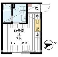 カサ・ミラドール1Dの間取り