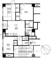 岩手県盛岡市神明町の賃貸マンションの間取り
