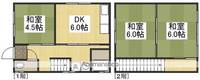 岡山県岡山市南区平福1丁目(一戸建)の賃貸物件戸建ての間取り
