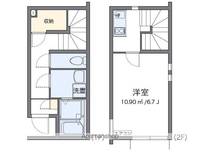 東京都中野区南台2丁目の賃貸アパートの間取り