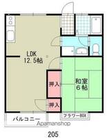 ハイツウィンディB205の間取り