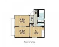エスポワールミゾグチA202の間取り