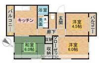 ロイヤルハイツコニーズII205の間取り