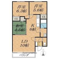 イースト119Aの間取り