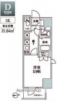 レジディア中延Ⅱの間取り