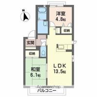 リバーサイド古川Bの間取り