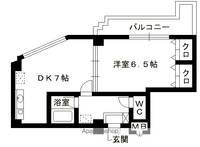 キャッスルマンション箱崎九大前401の間取り