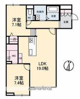 KANON岩崎の間取り