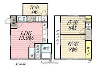 東京都羽村市富士見平2丁目(一戸建)の賃貸物件の間取り