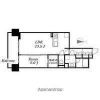 愛知県名古屋市中村区亀島1丁目の賃貸マンションの間取り