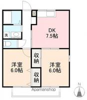 エクセレントハイツ木太A201の間取り