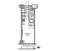 東京都杉並区和田1丁目の賃貸マンションの間取り