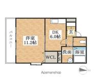 アゼリアガーデン北館2Dの間取り
