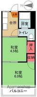 ハイツ杉平208の間取り