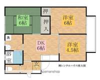 クーミーハウス岸和田105の間取り