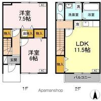リビングタウン不来方 Fの間取り