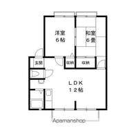サンライフ梅郷 B棟202号室の間取り