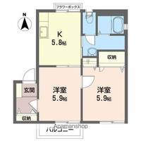 グランソレイユAの間取り