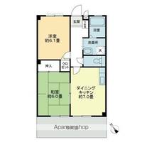 フォブール川津Dの間取り