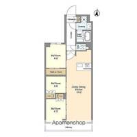 東京都練馬区中村3丁目の賃貸マンションの間取り