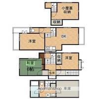 東京都日野市三沢3丁目(一戸建)の賃貸物件戸建ての間取り